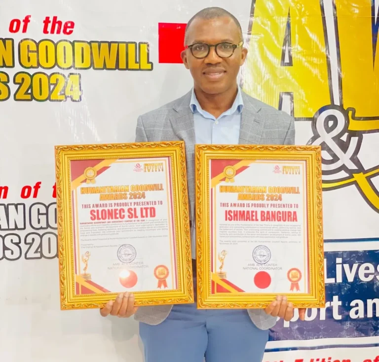 SLONEC's Humanitarian Goodwill Awards 2024 certificates