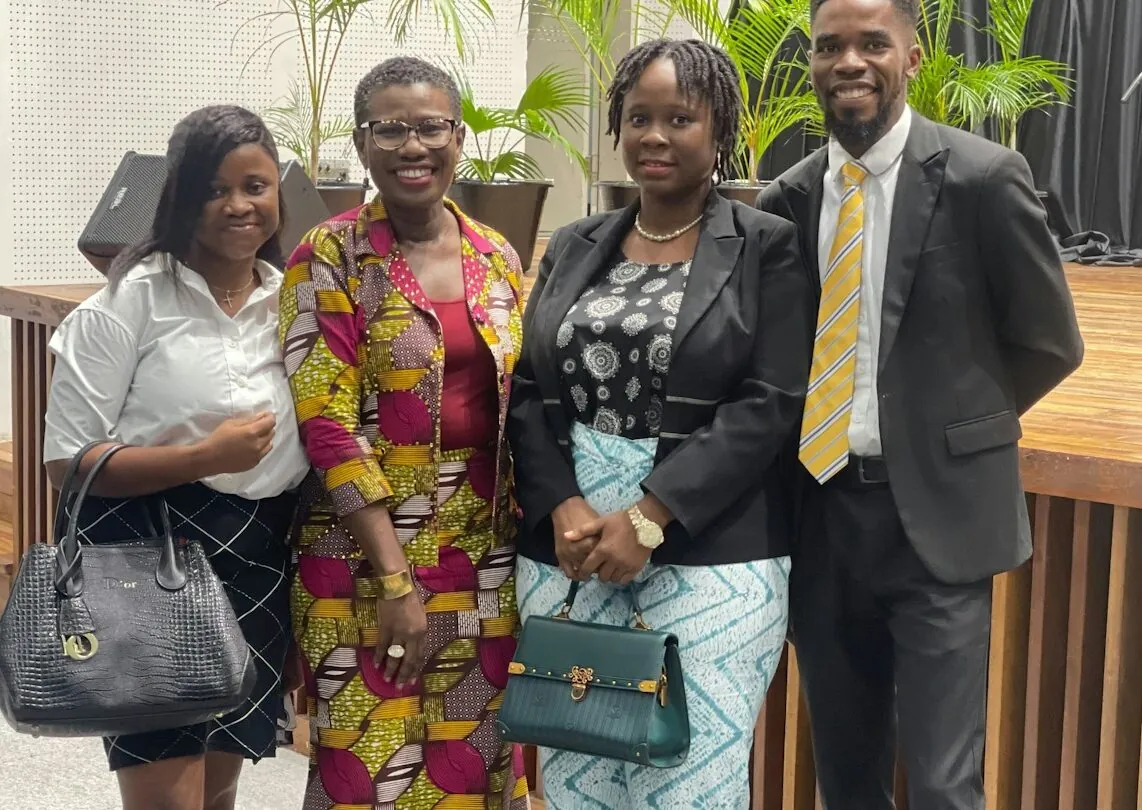 SLONEC team at the Freetown Cable Car end of feasibility study presentation