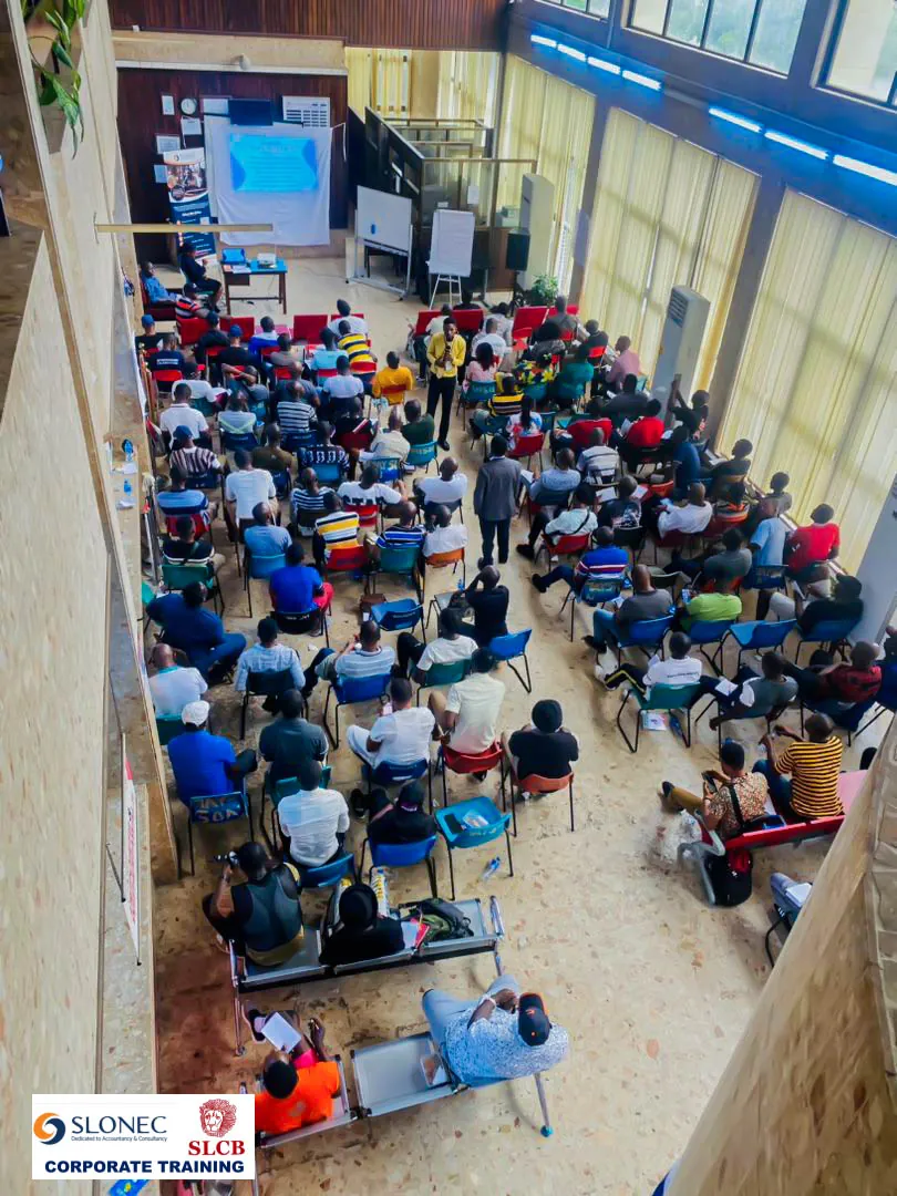 SLCB staff in the hall during SLONEC's ethical conduct training