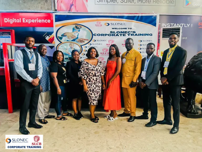 SLONEC trainers with SLCB staff at the corporate training on ethical conduct