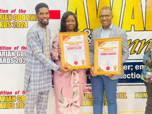 Certificates presented at the Humanitarian Goodwill Awards 2024