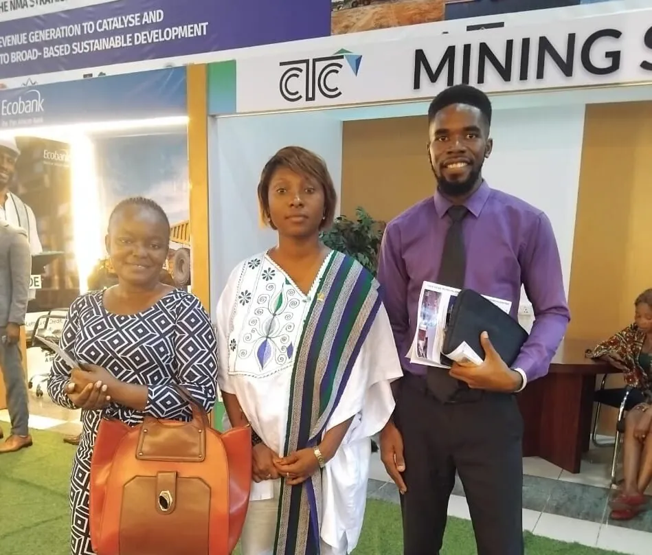 SLONEC team at Sierra Leone Mining Week 2025